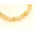 Synthetic Quartz Stone Size 6 8 10 12mm Yellow Imitation Crystal Beads